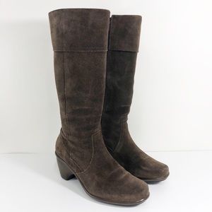 Dansko "Risa" Tall Brown Suede Womens Boots 38